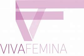 Sigla Viva Femina cu linii roz suprapuse care formează literele V și F.